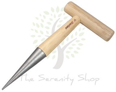 Darlac Garden Vintage Garden Dibber Trowel with Bamboo handle - Image 3
